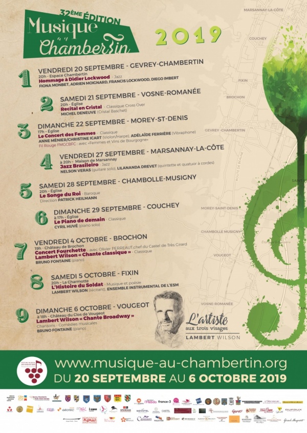 Affiche Musique au Chambertin 2019